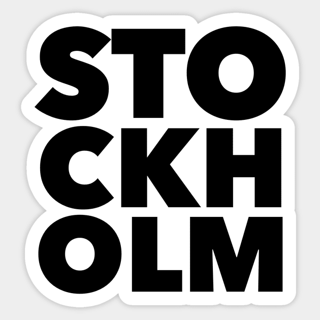 STOCKHOLM Sticker by mivpiv